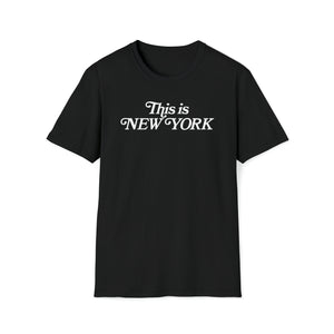 This is New York scripto unisex black T-Shirt