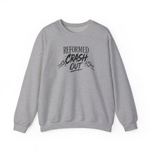Reformed Sweatshirt — 'Crashed Out, Reformed' Faith Recovery Crewneck
