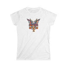 New York Basketball Eagle Women's Tee — Vintage Hoop Team Graphic