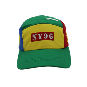 NY 96 SPORT 5 PANEL CAMPER GREEN/YELLOW/BLUE/RED HAT