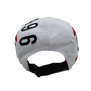 NY 96 SPORT 5 PANEL CAMPER RED/WHITE//BLUE HAT