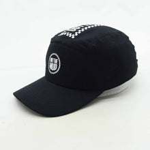 OUT THE MUD CHECKERED FLAG 5-PANEL CAMPER BLACK HAT