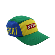 NY 96 SPORT 5 PANEL CAMPER GREEN/YELLOW/BLUE/RED HAT