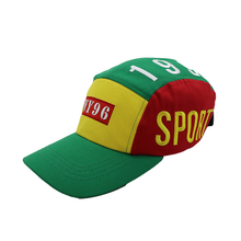 NY 96 SPORT 5 PANEL CAMPER GREEN/YELLOW/BLUE/RED HAT